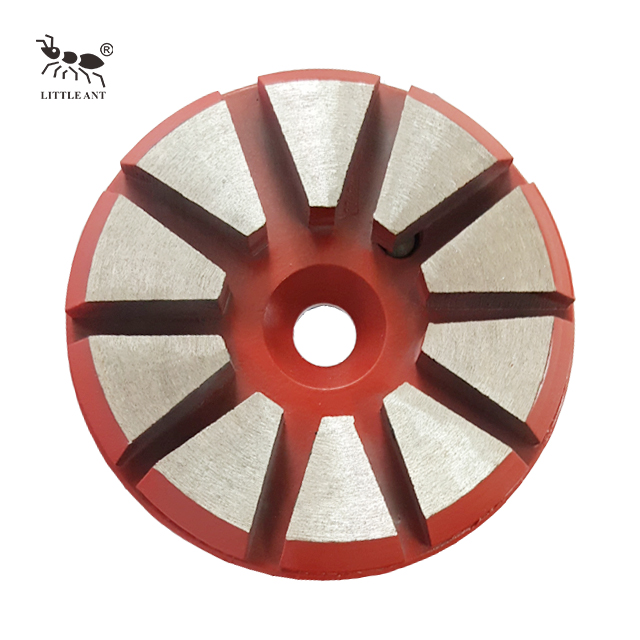Metal Grinding Plate 10 Gears 1 hole for Concrete Triangle Gear Dry And Wet Use Coarse