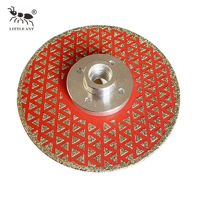 Diamond Electroplated Saw Blade with Flange for Marble Tile Ceramic